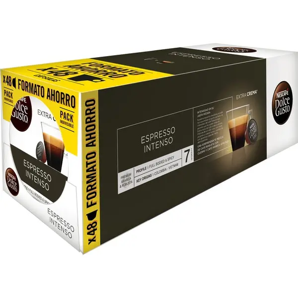 Nescafé Dolce Gusto Espresso Intenso - 3 cajas de 16 cápsulas (total 48 cápsulas) - 1