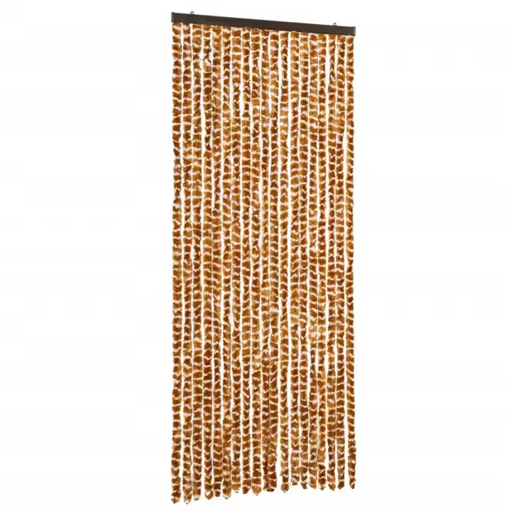 vidaXL Cortina Antimoscas Persiana Chenilla Rosa 56x200 cm Color Gris y rosa,  Taupe,  Gris y negro y mas - 1