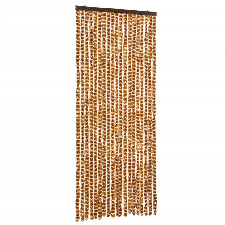 vidaXL Cortina Antimoscas Persiana Chenilla Rosa 56x200 cm Color Gris y rosa,  Taupe,  Gris y negro y mas - 1