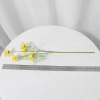 1/5Pcs Decoración De Flores Artificiales De Margarita Para Hogar Y Jardín Decoración De Fiesta De Boda Y Aniversario Ornamento De Vaso - details 8