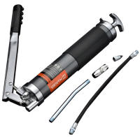 Bomba Engrase 500 cc - Bomba de Engrase Manual de Aluminio 500 CC - Incluye Boquillas y Latiguillos Rígido y Flexible - Capacidad de 500 cm³, Herramientas de Lubricación para Taller - details 0