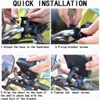 Soporte de teléfono para Bicicleta impermeable, accesorios, Bolsa para manipulador de Bicicleta giratoria de 360 ° - details 3