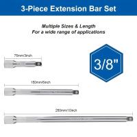 Juego De Extensión De Destornillador Y Llave De Fijación 1/4" 3/8" 1/2" Barra De Extensión De Llave Multifuncional Antideslizante Herramienta Manual Para Reparación De Motocicletas - details 7