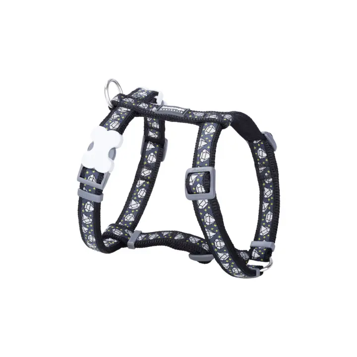 Arnés para Perro Red Dingo Diamond 25-39 cm Negro - 1