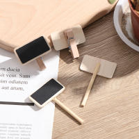 Tablero De Madera Negro Mini 50 Piezas Rectángulo Panel De Clips Etiquetas De Memorias Sin Marco Tipo De Estilo Móvil - details 19