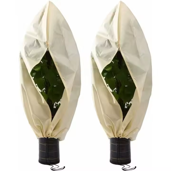 Cubierta de planta para interiores, cubierta de planta para protección contra heladas, para proteger plantas sensibles en macetas de heladas, 2 piezas - 1