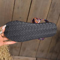 Sandalias De Verano Para Mujer Alpargatas Planas Con Cuerda De Lino Tallas Grandes Zapatos Casuales Para Playa Y Exterior - details 17