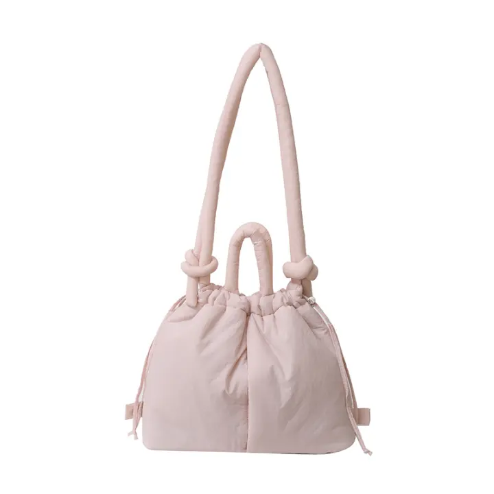 Bolso de hombro nuevo de moda coreana, mini bolso de mano de dacron suave para mujer, bolsos cruzados de nailon para las axilas con forro de poliéster - 1
