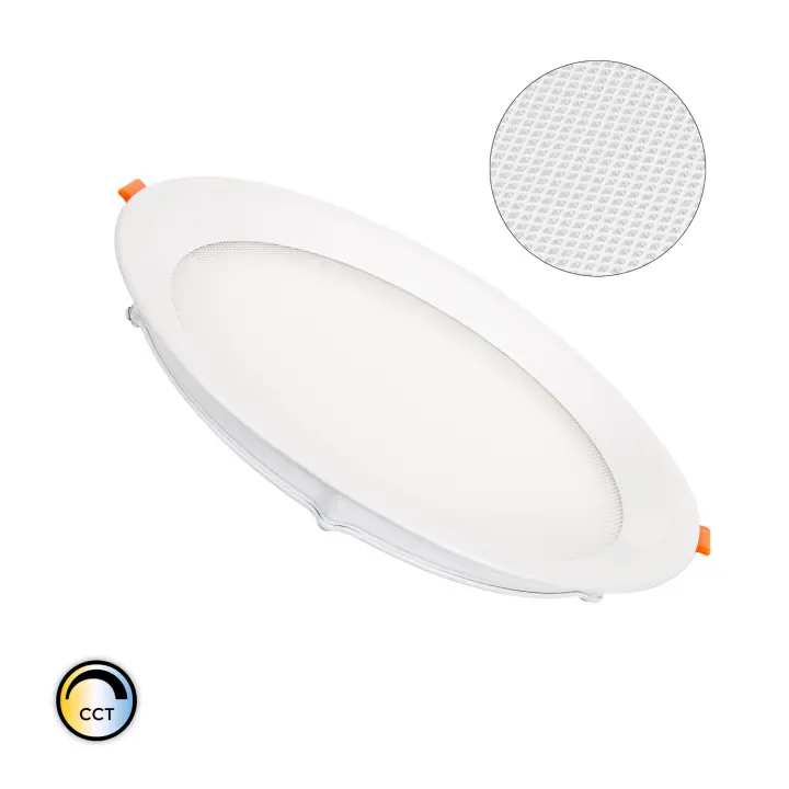 Ledkia Placa LED 20W Circular CCT Microprismático LIFUD Corte Ø 205 mm No Flicker CCT - 1