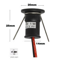 Spotlight Mini 1W LED 12V Luz De Techo Revestida Con Control Remoto Para Armario De Cocina Y Dormitorio Fuente De Luz LED Poder Fuente DC - details 3