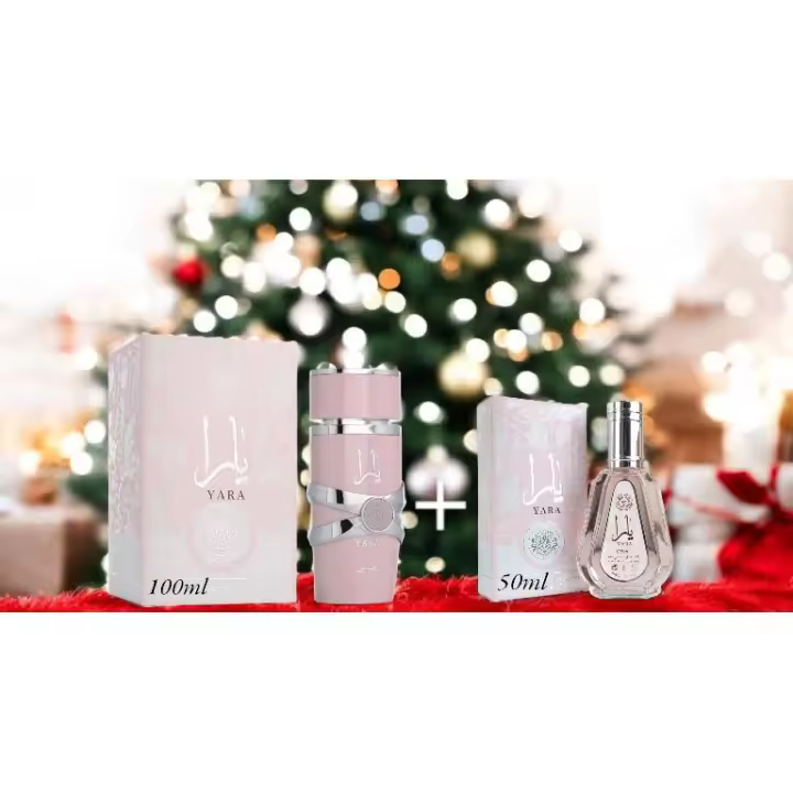 **PACK REGALO** Perfume Lattafa Yara Eau de Parfum 100 ml + 50ml para Mujer - Fragancia Dulce, Elegante y Sofisticada - 1