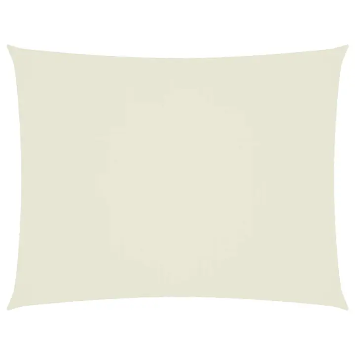 5x6m color crema Toldo de Vela Lona Oxford rectangular - 1