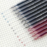 3pcs Rotuladores De Tinta Gel 0.5mm Fino Secado Rápido Negro Azul Rojo Para Escuela Y Oficina Suministros De Escritura - details 5