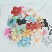 50Pcs Pétalos De Cerezo Artificiales De Seda Para Decoración De Casamiento Fiesta Hogar DIY Scrapbook Tarjeta Artesanía - details 5