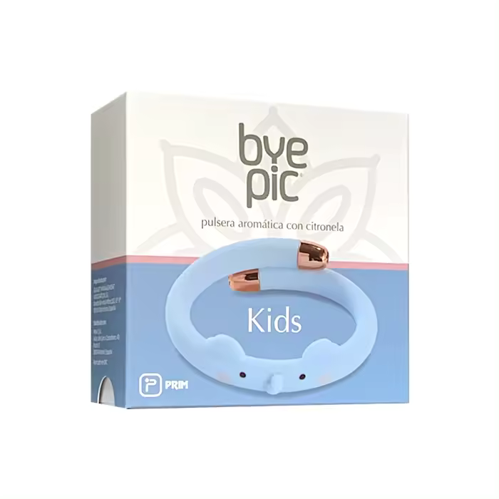 BYE PIC KIDS PULSERA ANTIMOSQUITOS PARA NIÑOS CON CITRONELA DE PRIM COLOR AZUL - 1