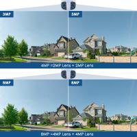Cámara IP BESDER 8MP Exterior Con Visión Nocturna Y Ángulo Amplio De 180° 4K CCTV Wifi Monitorización Detección Humana IPC360 Hogar - details 4