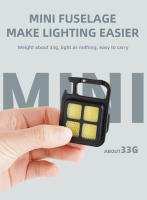 Linterna Multifuncional Miniatura Recargable Con Fuerte Atracción Magnética Y 4 Lámparas LED Para Exteriores Llave De Cadenas - details 1