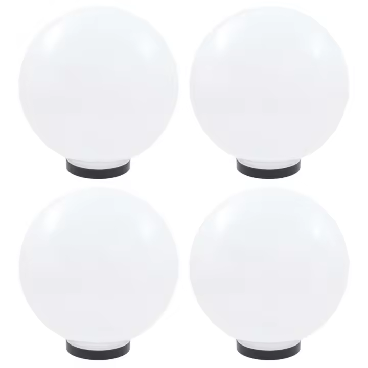 vidaXL Lámparas de bola LED 4 unidades esféricas PMMA 30 cm - 1