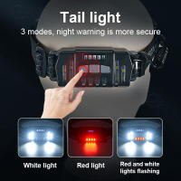 Linterna Frontal Potente De 100000LM Con Sensor Y Luz De Advertencia 7 Modos Impermeable Para Pesca Trabajo Nocturno Running Climbing - details 5