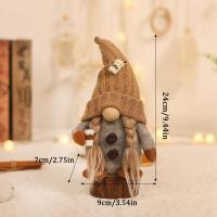 Muñeco De Terciopelo Sin Caras Gnomos Del Café Decoración Navideña Para Casa Muñeco De Knit Gnomos Del Café Ornamento De Feria Moderno Para Dormitorio Y Cocina - details 22