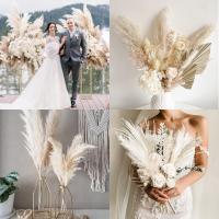 100cm Flores Artificiales De Pampas Boho Decoración Para Hogar Y Fiestas Arreglo Floral Suave De Seda Para Bodas Y Decoración De Mesa - details 4