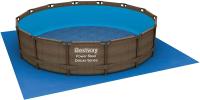 Tapiz de suelo protector cuadrado (manto/lona) de plástico Bestway para la protección de la base de piscinas desmontables, evita pinchazos. Distintos tamaños disponibles - details 4