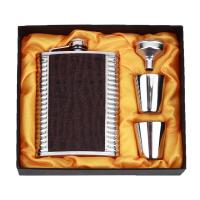 Flasque De Acero Inoxidable 8oz Con Bolsillo Para Bebidas Alcohólicas Y Vino Regalo Para Hombres Viaje Y Turismo Con Caja - details 2