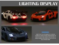 McLaren Senna De 1:32 Coche Deportivo Modelo Metálico Juguete De Colección Con Sonido Y Luz Para Niños Simulación Vehículos Diecast - details 7