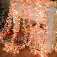 Vine De Flores Artificiales Sakura 180CM Para Decoración De Habitaciones Bodas Fiesta Exterior Jardín Y Casas - details 0