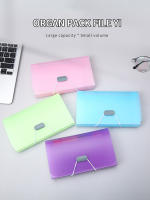 Carpeta Transparente De Color Caramelo Para Mini A6 Con Lanyard De 13 Celdas Organizador De Archivos De Oficina Carpeta De Boletos - details 0