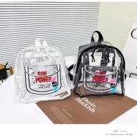Mochila Grande De Transparencia En Gel Para Moda Bolsa De Compras Estilo Juego Material Principal No Tejido Línea De Color - details 2