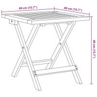 vidaXL Mesa auxiliar de jardín madera maciza de acacia 40x40x40 cm - details 6