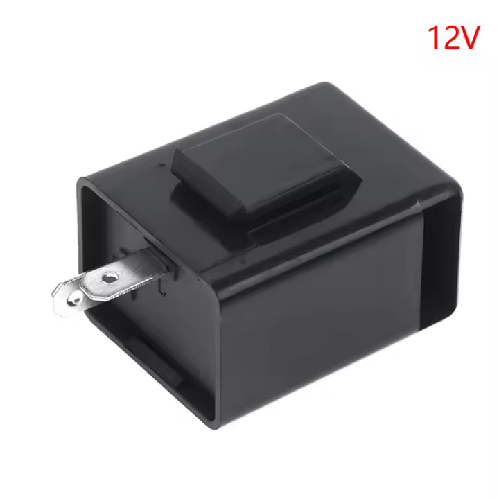 Relé De Flasher De Señal De Giradiscos DC 12V 48V 60V 2Pines Buzzer Indicador De Parpadeo Luz De Señal - 1