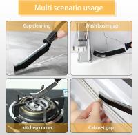 Crevice Cleaning Brush,3 PCS Bathroom, Toilet, Kitchen, Window Door Groove and Crevice Deep Cleaner Brush,Multifunctional Gap Cleaning Tool - details 1