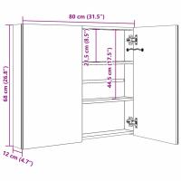 vidaXL Mueble de baño con espejo LED 80x12,2x68 cm - details 7