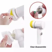 Cepillo eléctrico de mano 5 en 1 para cocina, limpiador de fregadero, herramienta de limpieza de baño y cocina, limpiador multifuncional con USB - details 2