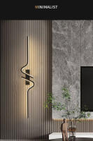 Lámpara De Pared LED Negra Para Interior Iluminación Moderna Para Sofa TV Dormitorio AC85-265V Sin Ajuste Dimmer Incluye Bombilla - details 0