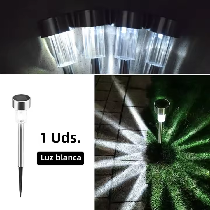 Luces Solares Para Jardín Impermeables Iluminación De Paisaje Para Camino Jardín Decoración De Vivero Luz De Pared Solar Moderna - 1