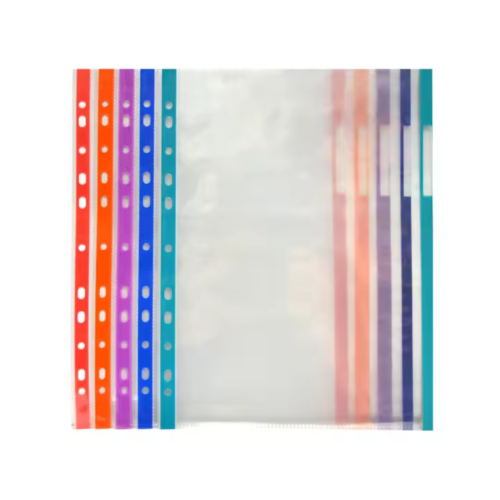 Office Box Fundas Multitaladro PP 100% Reciclable A4 o Folio 80 Micras Ultra Cristal - 1