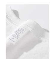 Camiseta Larga De Algodón Pesada 300g Para Hombres Y Mujeres Estilo Coreano Suéter Suelto Blanco Top Para Primavera Otoño - details 8