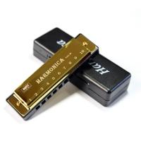 Harmonica Diatónica De 10 Agujeros En Clave De C Con Estuche Para Principiantes Y Niños Regalo De Blues Con Estuche - details 4