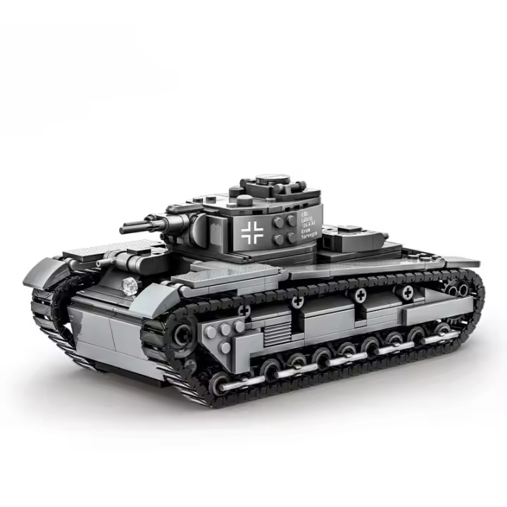 Kit De Modelado De Tanque Pesado Panther De La Segunda Guerra Mundial 673 Piezas Bloques De Construcción Militar Aleman NBFZ Juguetes Educativos Para Niños Regalo Compatible Con Lego ABS Sin Batería - 1