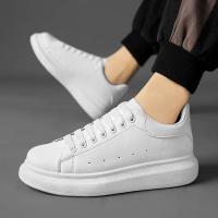 Zapatos De Cuero Blanco Para Hombre Zapatillas Deportivas Transpirables Plataforma Casual Para Caminar Y Correr Zapatos De Tenis Para Mujer - details 16