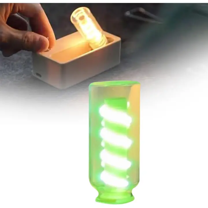 Lámpara de mesa magnética creativa abatible, luz nocturna mecánica de descompresión impresa en 3D, lámpara de noche LED recargable, lámpara de noche de eyección con palanca de presión, juguete antiestrés para el hogar, la oficina y el dormitorio (tip - 1
