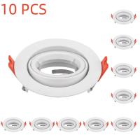 Marco De Luz Spot Redondo Ajustable Para Bombilla MR16 GU10 Soporte De Instalación Recessed Para LED Funda De Luces De Techo - details 0