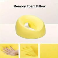 Almohada facial en forma de U de espuma viscoelástica: almohadilla de masaje de spa para cuidado facial y relajación, lavable a máquina, tejido de poliéster suave, relleno de espuma de PU, diseño de cremallera, adecuado para adultos, uso multifuncional en - details 0
