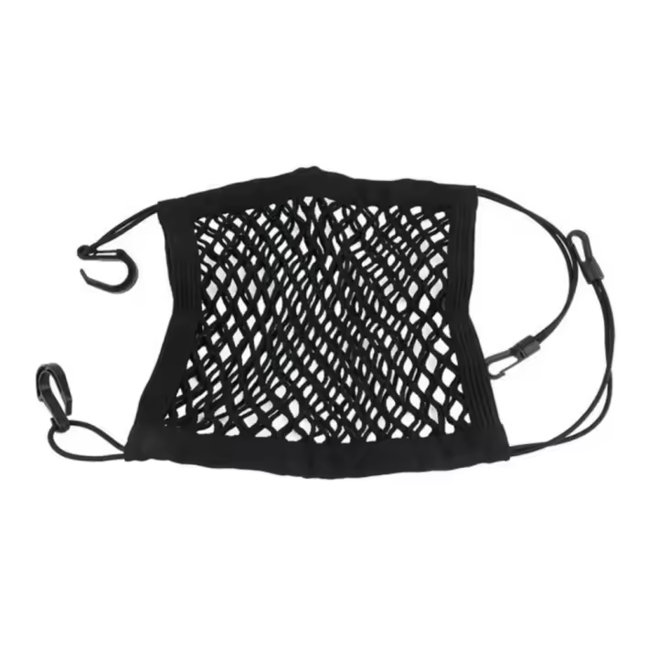 Bolsa De Almacenamiento Para Casco De Motocicleta Con Red De Equipaje Y Gancho Para Bicicleta Y Scooter Material De Malla - 1