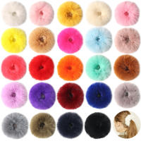 Cinta Para El Cabello De Lana Sintética En Colores Dulces Para Mujeres Y Niños Accesorio De Moda Elástico Para Todo El Año - details 1