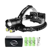 Linterna Frontal Super Potente XHP360 COB Con Zoom Telescópico Luz LED Rechargeable USB Para Pesca Nocturna Rescate Caving Y Caza - details 3