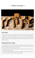 Juego de 9 cucharas de madera de piezas, utensilios de cocina de madera con soporte - details 13